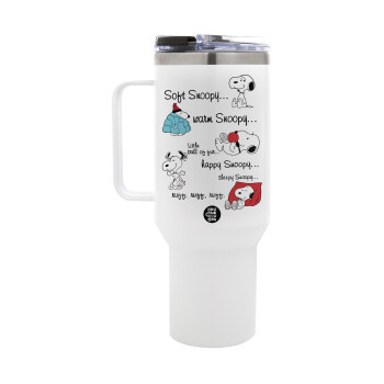 Snoopy manual, Mega Stainless steel Tumbler with lid, double wall 1,2L
