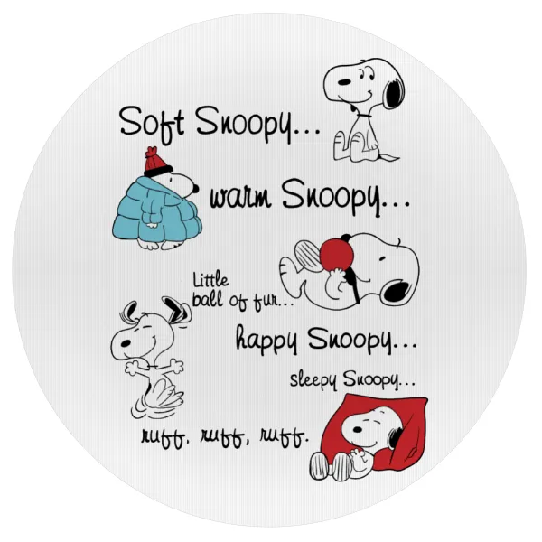Snoopy manual — Mousepad Στρογγυλό 20cm
