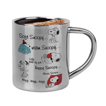Snoopy manual, Double-wall metal cup for espresso (220ml)