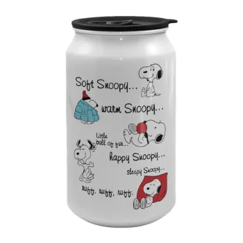 Snoopy manual, Κούπα ταξιδιού μεταλλική με καπάκι (tin-can) 500ml