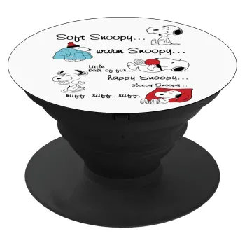 Snoopy manual, Phone Holders Stand  Black Hand-held Mobile Phone Holder