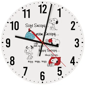 Snoopy manual, Ρολόι τοίχου ξύλινο (30cm)