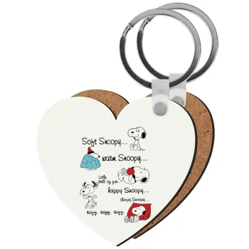 Snoopy manual, Μπρελόκ Ξύλινο καρδιά MDF