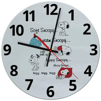 Snoopy manual, Ρολόι τοίχου γυάλινο (30cm)