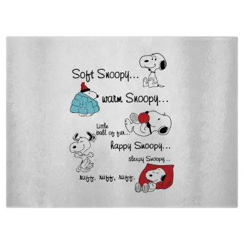 Snoopy manual, Επιφάνεια κοπής γυάλινη (38x28cm)