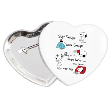 Snoopy manual, Κονκάρδα παραμάνα καρδιά (57x52mm)