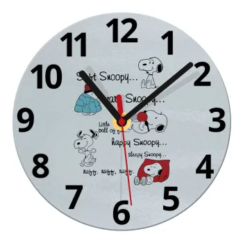 Snoopy manual, Ρολόι τοίχου γυάλινο (20cm)