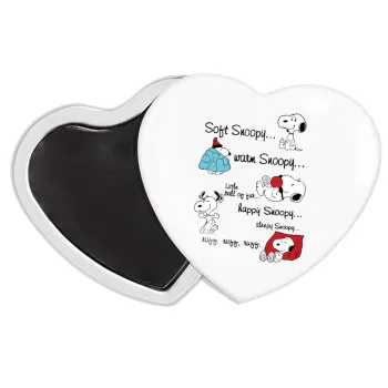 Snoopy manual, Μαγνητάκι καρδιά (57x52mm)