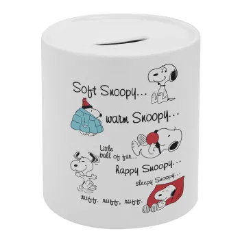 Snoopy manual, Κουμπαράς πορσελάνης με τάπα