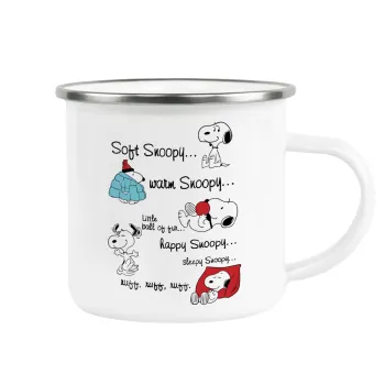 Snoopy manual, Κούπα Μεταλλική εμαγιέ λευκη 360ml