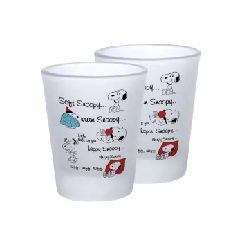 Snoopy manual, Σφηνοπότηρα γυάλινα 45ml του πάγου (2 τεμάχια)