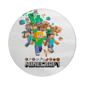 Minecraft adventure, Επιφάνεια κοπής γυάλινη στρογγυλή (30cm)