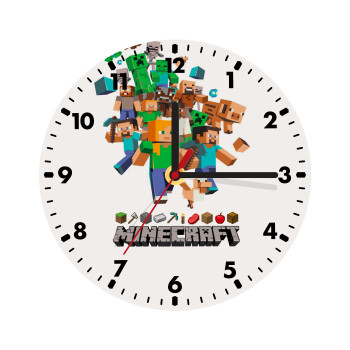 Minecraft adventure, Wooden wall clock (20cm)
