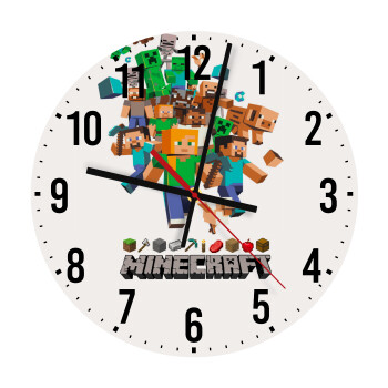 Minecraft adventure, Ρολόι τοίχου ξύλινο (30cm)