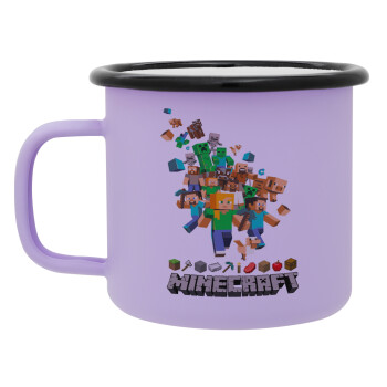 Minecraft adventure, Κούπα Μεταλλική εμαγιέ ΜΑΤ Light Pastel Purple 360ml
