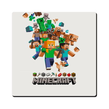 Minecraft adventure, Τετράγωνο μαγνητάκι ξύλινο 6x6cm