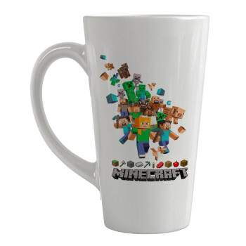 Minecraft adventure, Κούπα κωνική Latte Μεγάλη, κεραμική, 450ml