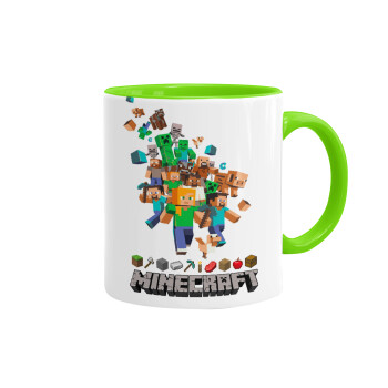 Minecraft adventure, Κούπα χρωματιστή βεραμάν, κεραμική, 330ml