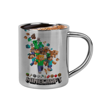Minecraft adventure, Double-wall metal cup for espresso (220ml)