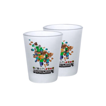 Minecraft adventure, Σφηνοπότηρα γυάλινα 45ml του πάγου (2 τεμάχια)