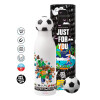 Soccer Metal mug thermos, double wall, 550ml