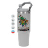 ΓΚΡΙ χρώματος Θερμός Ανοξείδωτο 890ml (30oz) με χερούλι