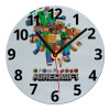 Ρολόι τοίχου γυάλινο (20cm)