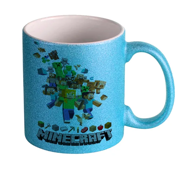 Minecraft adventure — Κούπα Σιέλ Glitter που γυαλίζει, κεραμική, 330ml