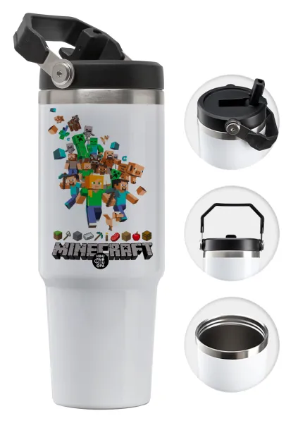 Minecraft adventure — 30oz stainless Steel Tumbler with Handle