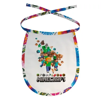 Minecraft adventure, Σαλιάρα μωρού αλέκιαστη με κορδόνι Χρωματιστή