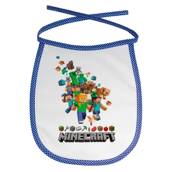 Minecraft adventure, Σαλιάρα μωρού αλέκιαστη με κορδόνι Μπλε