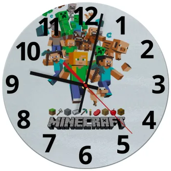 Minecraft adventure, Ρολόι τοίχου γυάλινο (30cm)