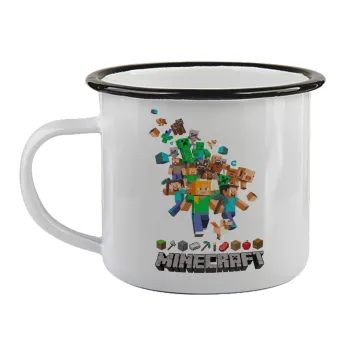 Minecraft adventure, Κούπα εμαγιέ με μαύρο χείλος 360ml