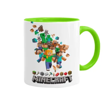 Minecraft adventure, Κούπα χρωματιστή βεραμάν, κεραμική, 330ml