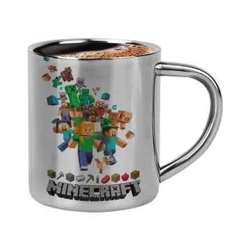 Minecraft adventure, Double-wall metal cup for espresso (220ml)