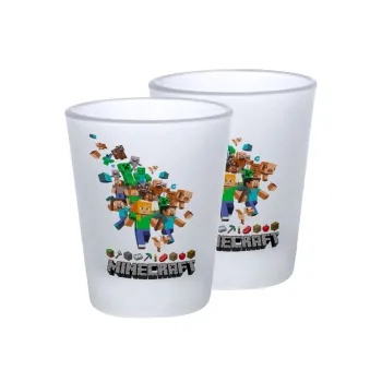 Minecraft adventure, Σφηνοπότηρα γυάλινα 45ml του πάγου (2 τεμάχια)