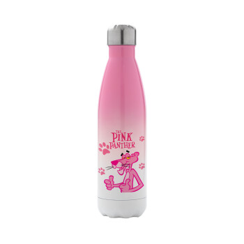 The pink panther, Metal mug thermos Pink/White (Stainless steel), double wall, 500ml