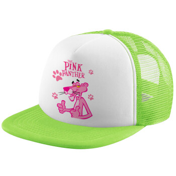 The pink panther, Καπέλο παιδικό Soft Trucker με Δίχτυ Πράσινο/Λευκό