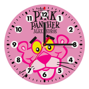 The pink panther, Wooden wall clock (20cm)