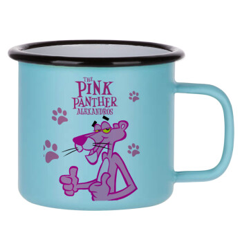 The pink panther, Κούπα Μεταλλική εμαγιέ ΜΑΤ σιέλ 360ml