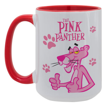 The pink panther, Κούπα Mega 15oz, κεραμική Κόκκινη, 450ml