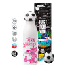 Soccer Metal mug thermos, double wall, 550ml