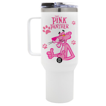 The pink panther, Mega Stainless steel Tumbler with lid, double wall 1,2L