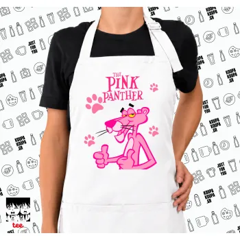 The pink panther, Ποδιά μακριά Σεφ ολόσωμη με τσέπες white (ΕΝΗΛΙΚΩΝ)