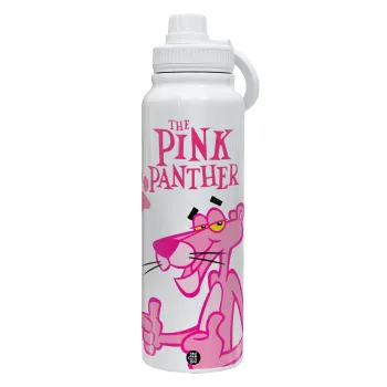 The pink panther, Θερμός 1L Ανοξείδωτο με Βάση Κινητού & Διπλά Τοιχώματα