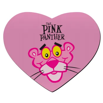 The pink panther, Mousepad καρδιά 23x20cm
