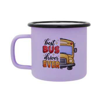 Best bus driver ever!, Κούπα Μεταλλική εμαγιέ ΜΑΤ Light Pastel Purple 360ml