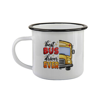 Best bus driver ever!, Κούπα εμαγιέ με μαύρο χείλος 360ml