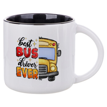 Best bus driver ever!, Κούπα κεραμική 400ml Λευκή/Μαύρη