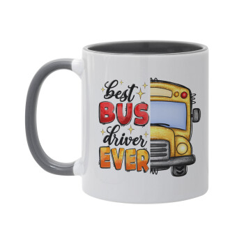 Best bus driver ever!, Mug colored grey, ceramic, 330ml
